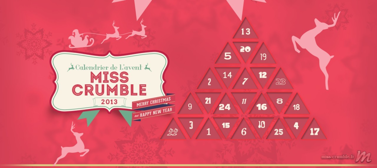 Calendrier de l'Avent 2013-Miss Crumble