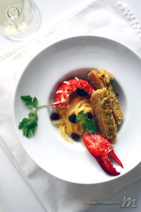 Homard et mangue