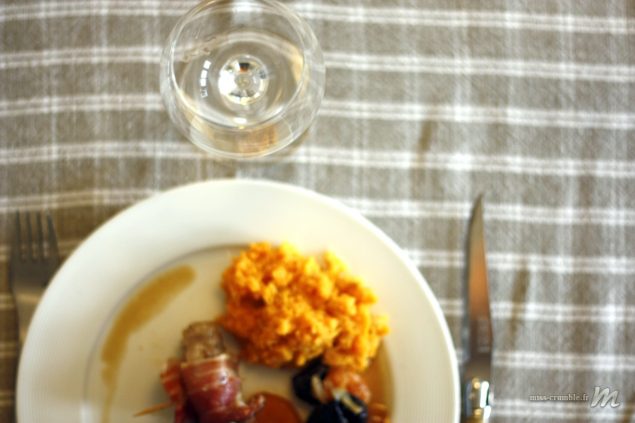 filet-mignon-lard-fruits-secs-patate-douce
