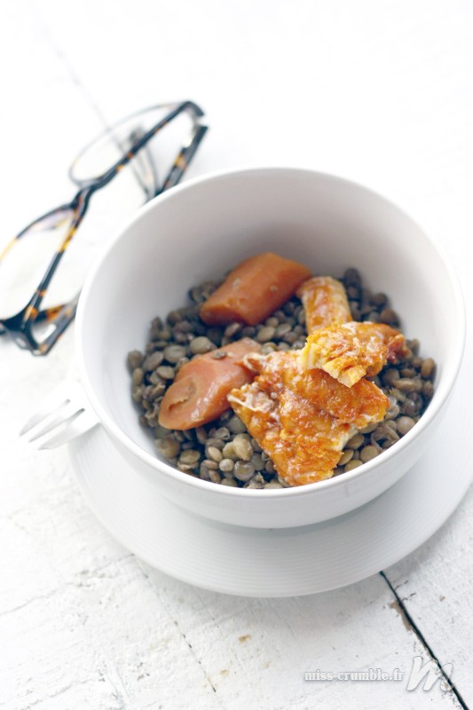 recette-haddock-fume-lentilles-vertes