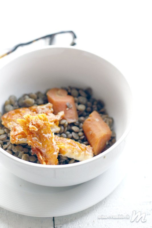 recette-haddock-fume-lentilles-vertes