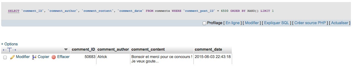 Gagnant Au bonheur des dames